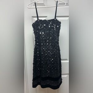 Citrine Black Sequin Party Dress – Size 4